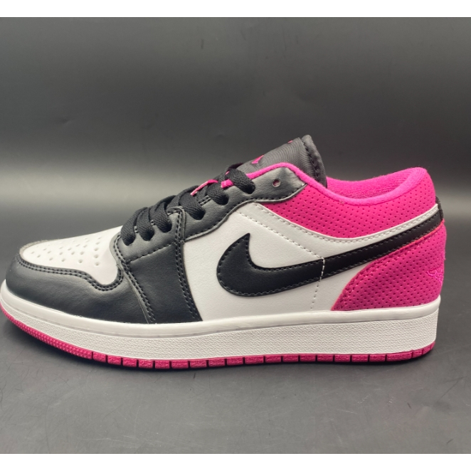 Nike Air Jordan 1 Rosa Blanco Negro Retro Zapatillas De Deporte De Moda De Baja Altura Hombres Mujeres Zapatos Casuales Nuevo Estilo Shopee Mexico