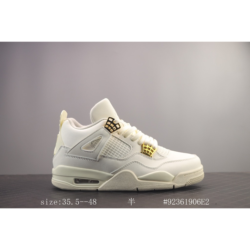 TNT Air Jordan 4 Retro Wnns Vivid Sulfur White gold White gold AQ9129 170 Shopee Mexico