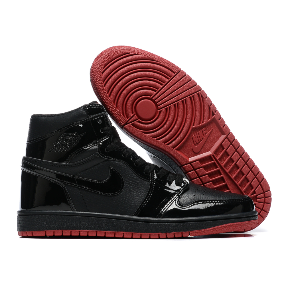 Nike Air Jordan 1 Negro Rojo Samurai Retro Zapatillas De Baloncesto