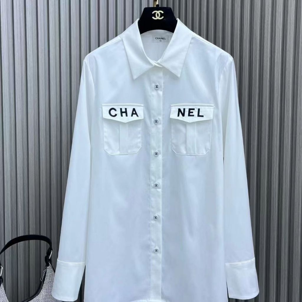 CHaneL Camisa De Moda De Impresion De Letras Comoda Simple Camisa De Todos Los Partidos De Las Mujeres Shopee Mexico