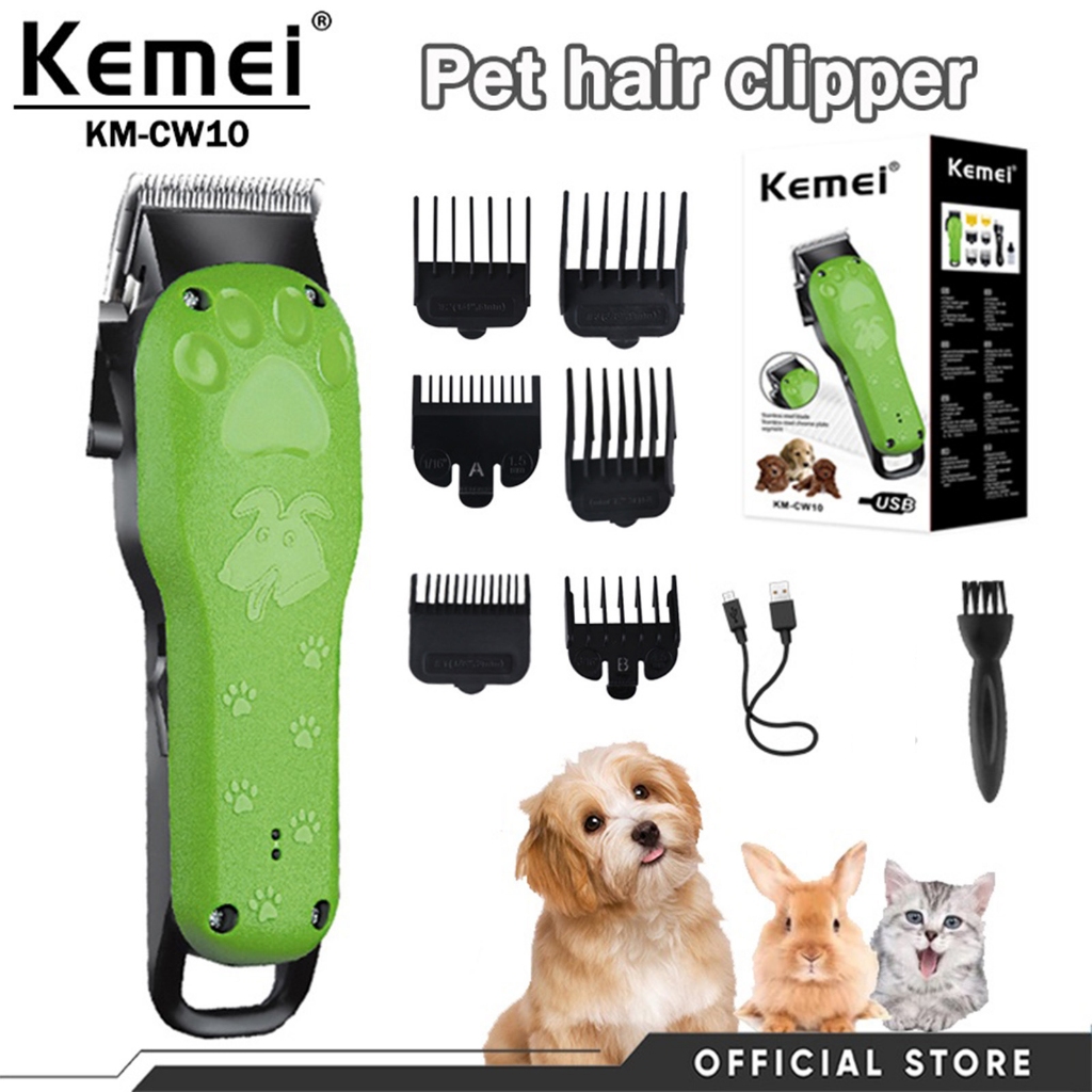 【 Nuevo Descuento Del Producto 】 Kemei Cortadora De Pelo Profesional Para  Mascotas Afeitadora De Belleza De Carga Inalámbrica KM-CW10