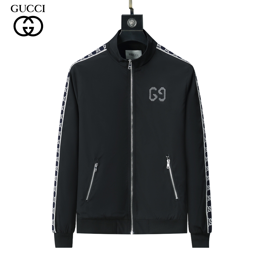 GUCCI Chaqueta De Cuello Alto Chaqueta Clasica De La Moda De Todos Los Partidos Chaqueta Casual De Los Hombres
