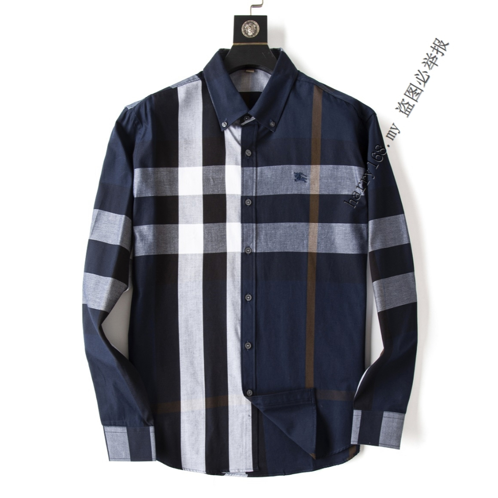 Camisa burberry azul online