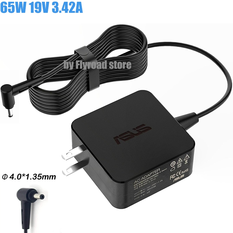Cargador Para Portatil Asus Cargador Para Asus VivoBook 19v 2.37a 45w Punta 4.0 X 1.35mm GENERICO Cargador Laptop Asus Con Cable