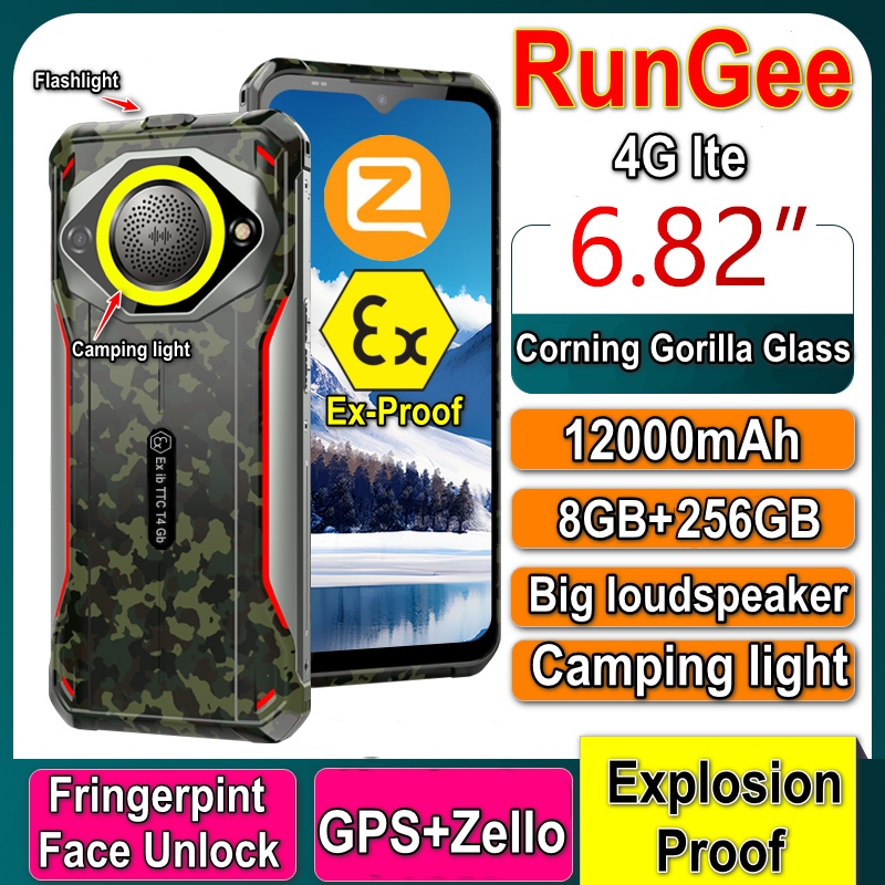 Rungee M60 4G/5G Red Zello PTT 8GB + 256GB Acampar Al Aire Libre ...