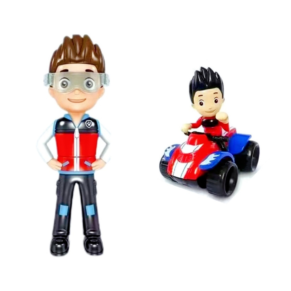 PAW Patrol Juguete Patrulla Canina Ryder Tire Hacia Atrás Del