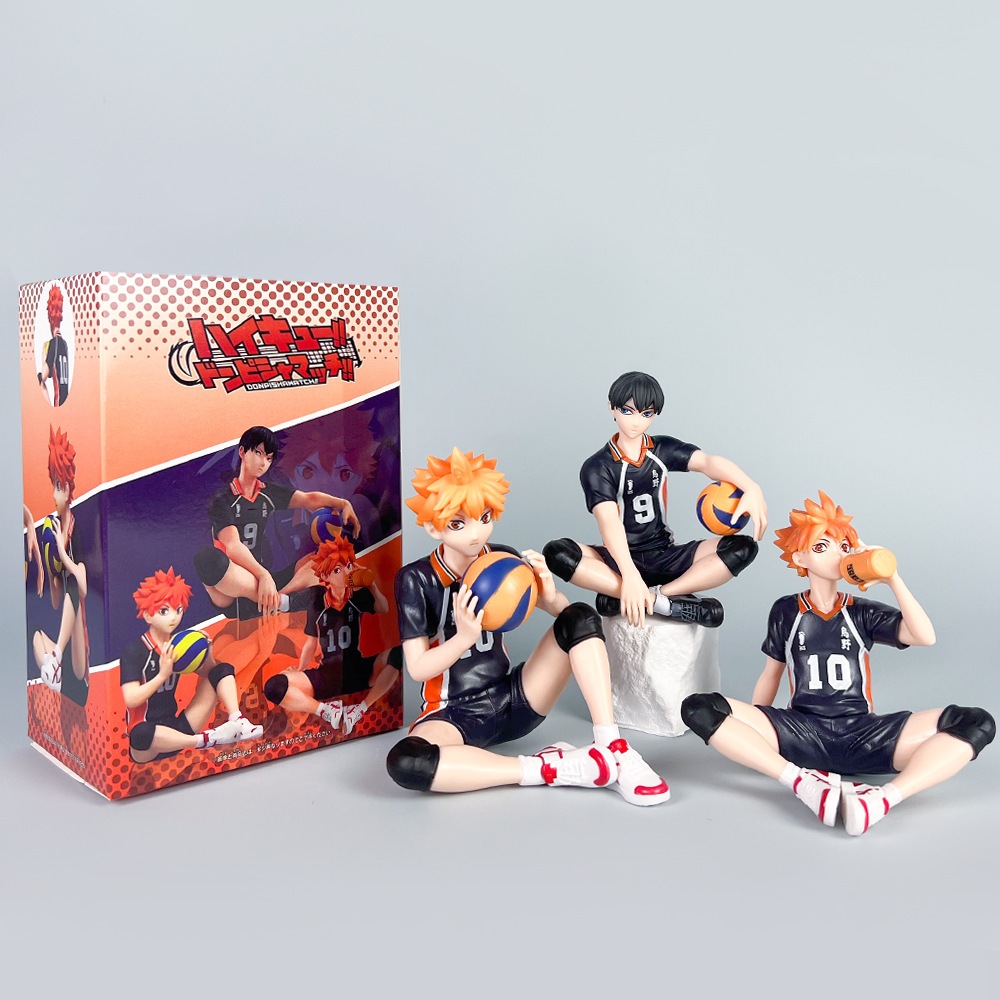 Set Di 8 Statuette Haikyuu!! – Personaggi Hinata, Kageyama, Kenma, Oikawa, Bokuto – Figure Anime In PVC Da 7,5 Cm