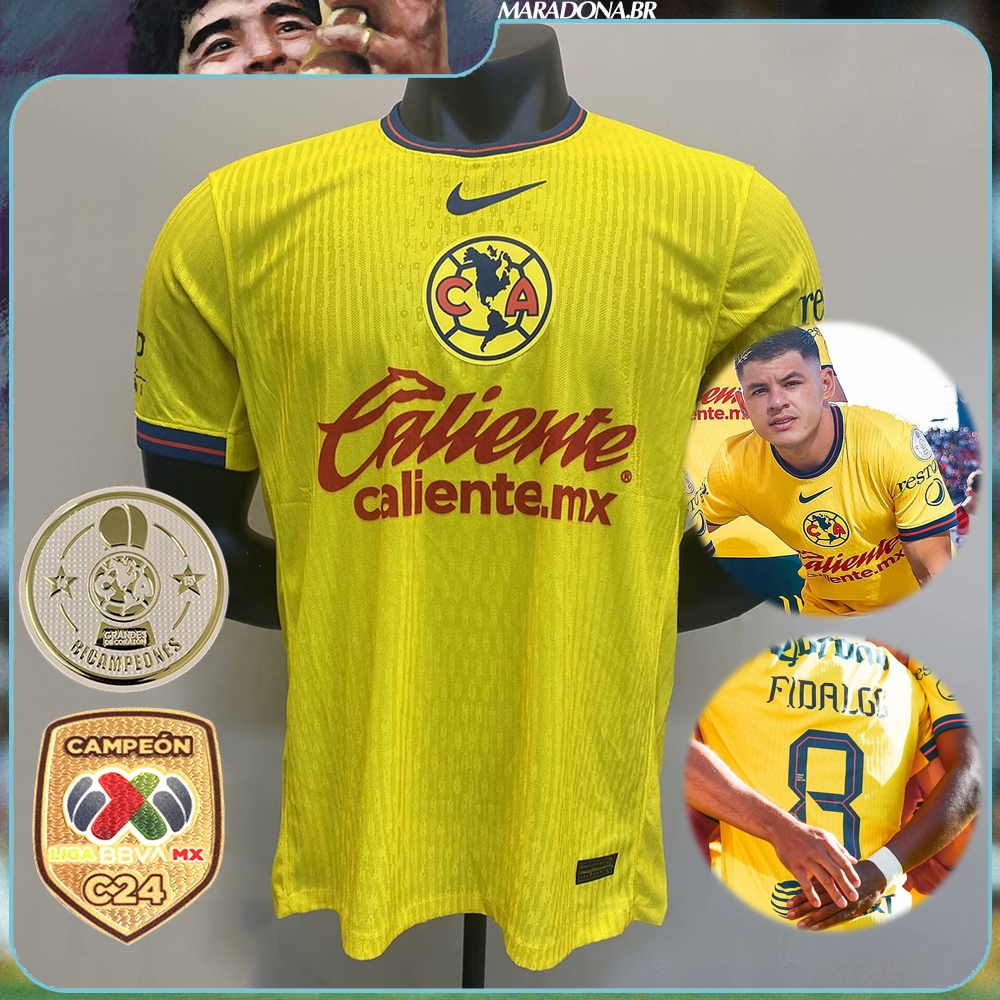 Jersey Club América 202425 Camiseta De Fútbol Local Jugador Shopee