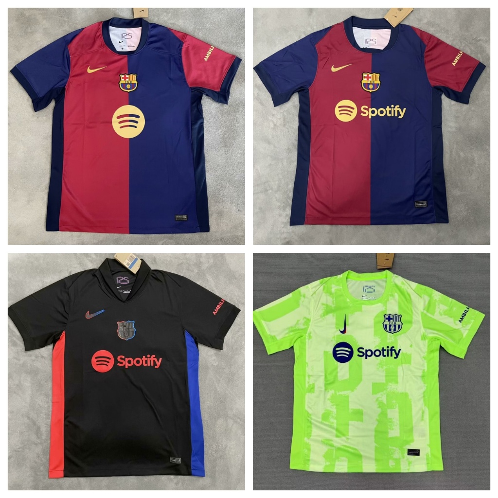 Fans 2425 Barcelona Casa De Futbol Camisa De Entrenamiento Alta Calidad Manga Corta Camiseta S 4XL Shopee Mexico