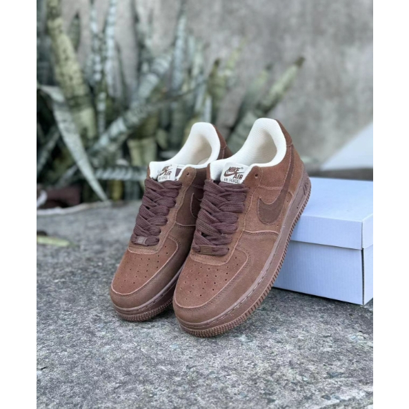 Nike Air Force 1 Low Cacao Wow Marron Comodo Resistente Al Desgaste Zapatillas Bajas Shopee Mexico