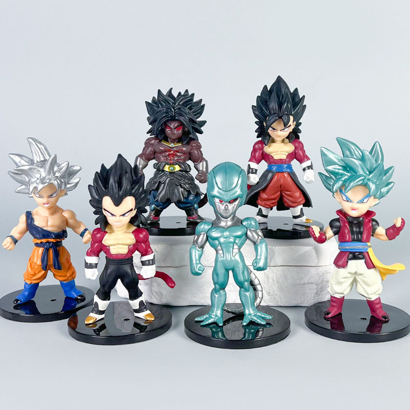 6Pcs 10.5cm Anime Dragon Ball Super Saiyan Son Goku Vegeta Gohan Goten Piccolo Krillin Figura De Accion Modelo Regalos Figuras Coleccionables Para Ninos Juguetes Shopee Mexico