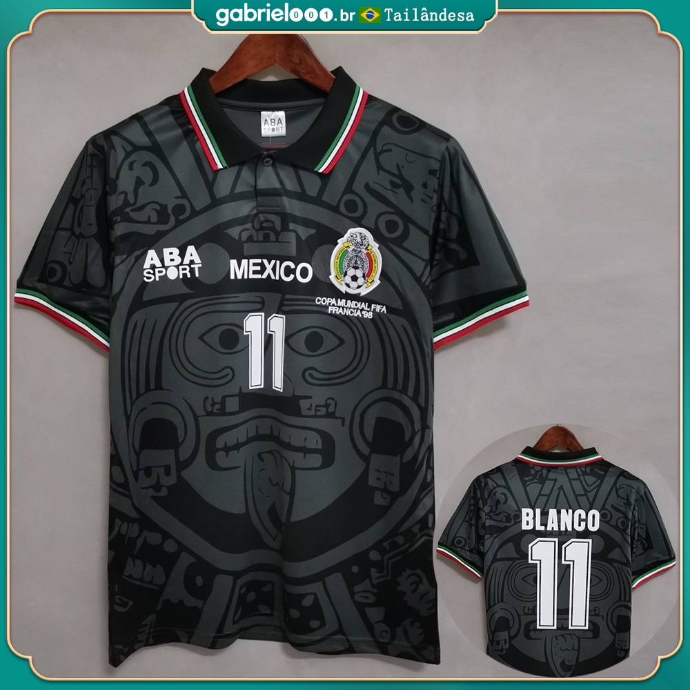 Fútbol Playera Seleccion Mexicana 98 Retro 1998 Jersey Mexico