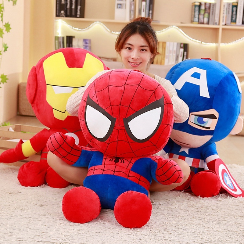 27 40cm Marvel Vengadores Peluche Suave Capitan America Iron Man Spiderman Juguetes De Munecas De Navidad Regalos Para Ninos Shopee Mexico