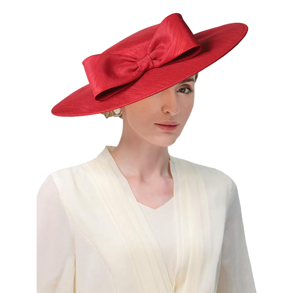 Brim Hat Ladies Hats Red Wedding Hats Sale Wholesale 20pcs Fancy Women Atin  Formal Church Hats, image size:1024x1024
