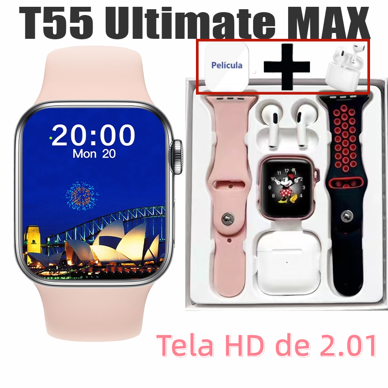 2022 Nuevo T500 Smartwatch Impermeable Bluetooth Presión Arterial
