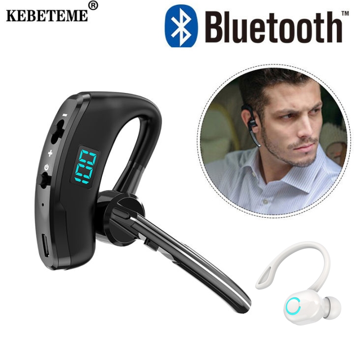 V8 V9 audífonos inalámbricos Bluetooth para negocios con micrófono