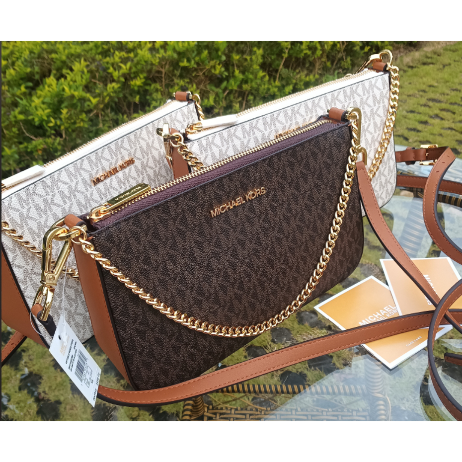 Original MK Bolsa De Hombro Jet Set Viaje Mediana Cremallera