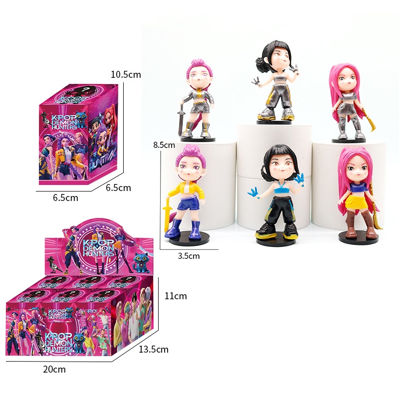 Set De 3 Figuras Demon Hunter Con Vestuario Y Accesorios, Muñecas Rumi, Mira Y Zoey Para Niñas +3 Años