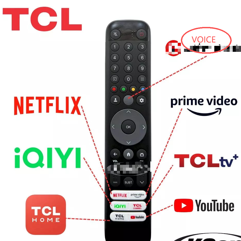 Control Remoto De TV Inteligente TCL Voice System Modelo RC833 CMB2 ...