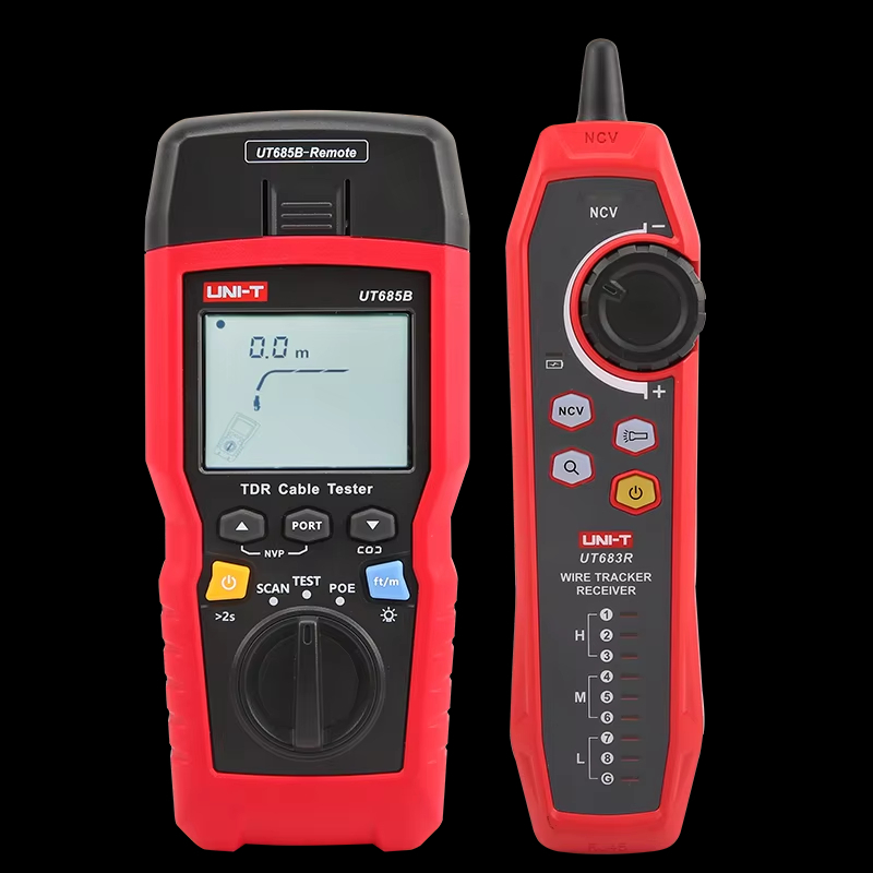 UNI-T UT685B Kit Probador De Cables TDR , Par De Detectores De Longitud ...