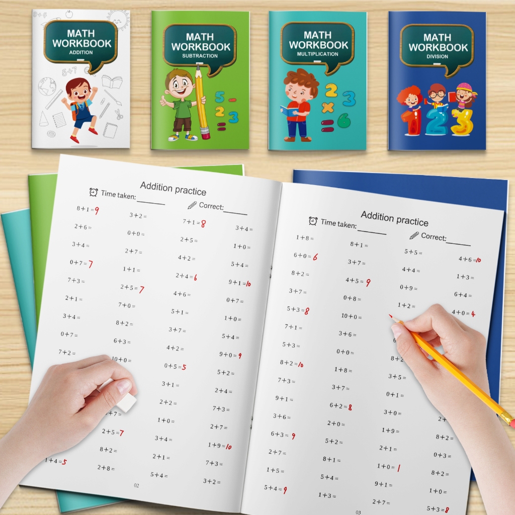 Cuaderno De Ejercicios De Matemáticas Para Niños , Libros De Práctica ...