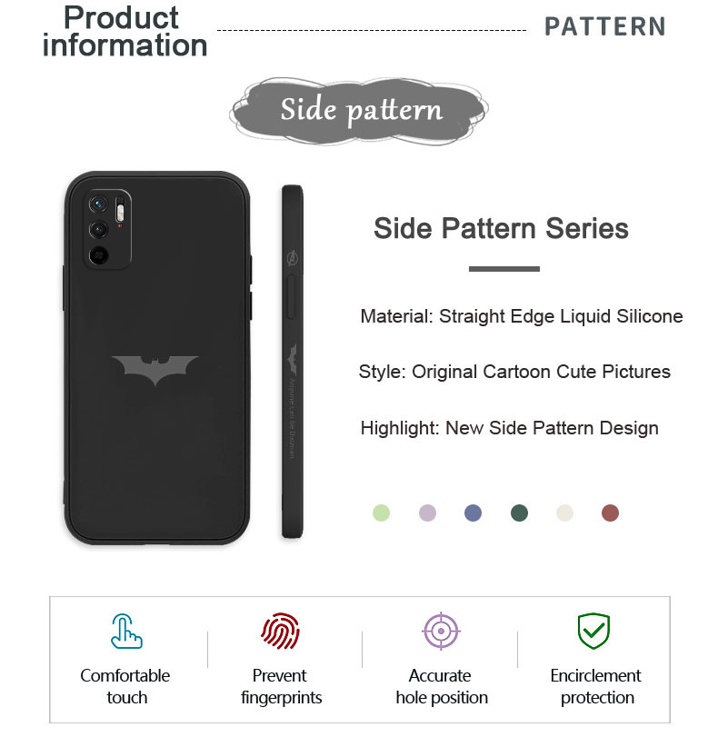 Spider Bats Funda Para Teléfono Xiaomi Redmi Note 10S 10 Pro Max 10T 4G 5G  A1 Plus Silicona Líquida Todo Alrededor De Protección Casa de los Tesoros