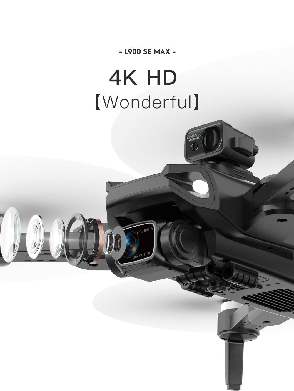 Comprar L900 Pro SE HD Drone 4K profesional 5G WIFI Mini GPS Dron con cámara  FPV Visual evitación de obstáculos Motor sin escobillas Quadcopter