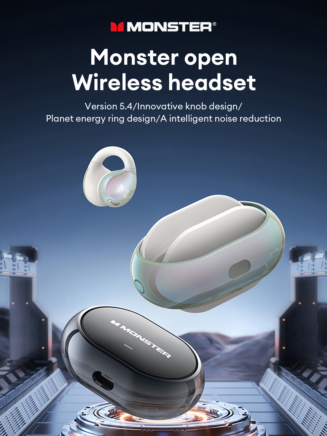 Monster AC600 Auriculares Bluetooth Cancelación De Ruido Inteligente ...