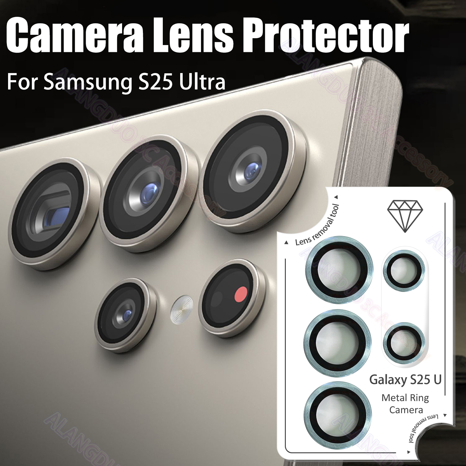 Protector De Lente De Cámara Compatible Con Samsung Galaxy