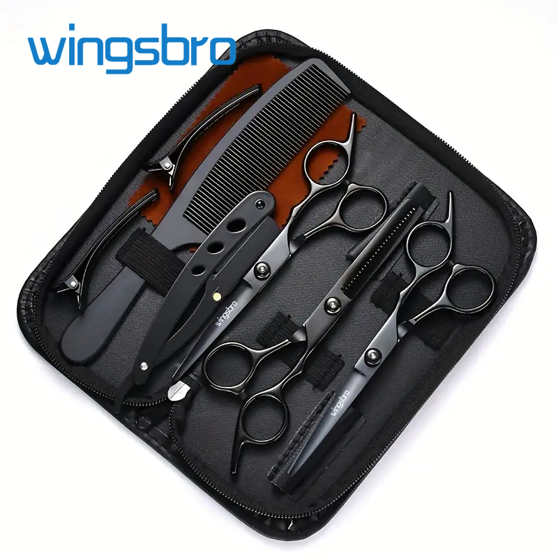Set De Tijeras Profesionales Para Cortar El Cabello, Barbero