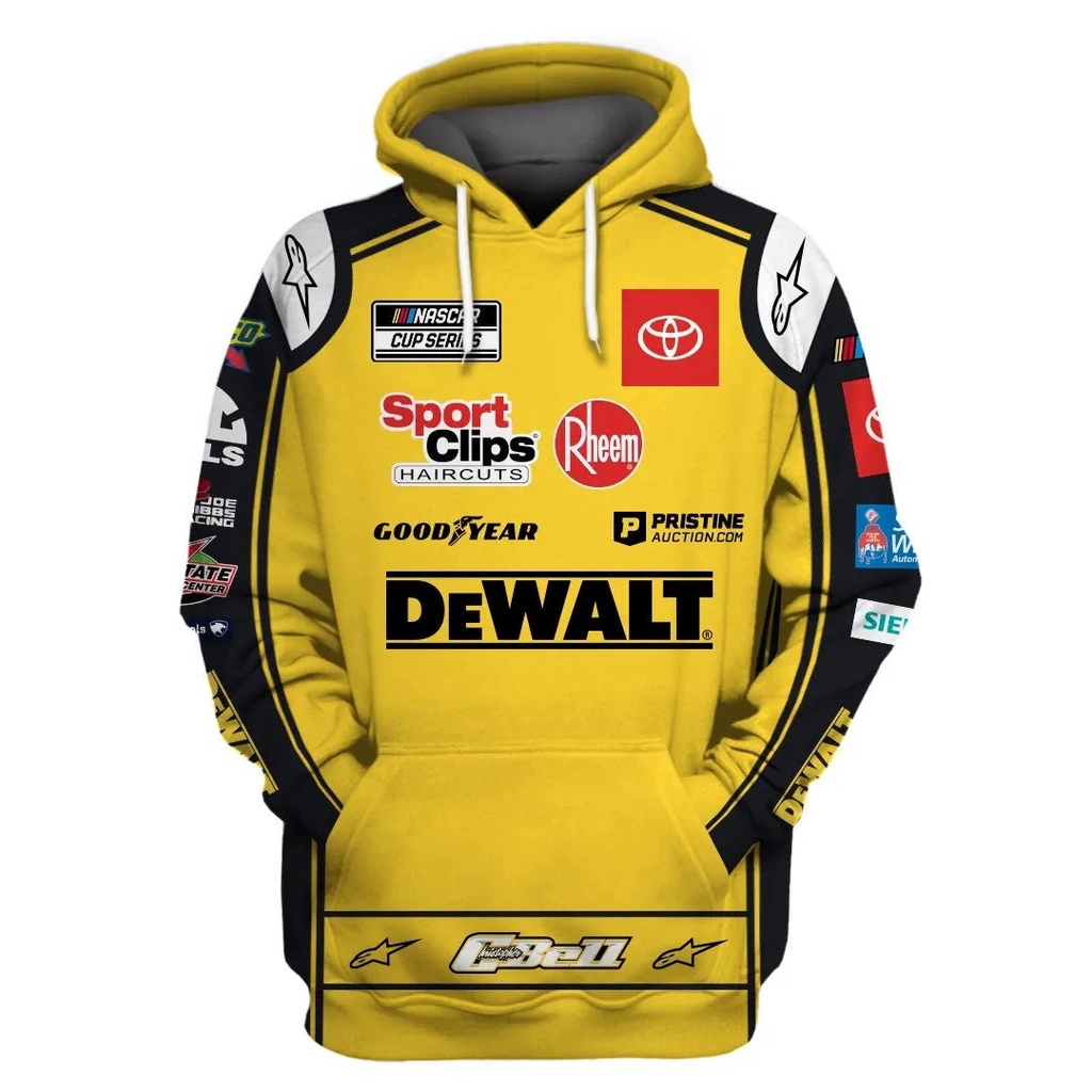 Sudadera Con Capucha DeWalt 3D Equipo De Carreras Christopher