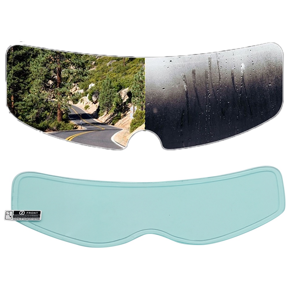 Visiera Anti-appannamento Pellicola Anti-Appannamento Per Casco Moto - Universale, 2 Pezzi, Per Visiera Pellicola Visiera Casco Moto Universale Trasparente - Foto 3