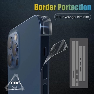 Comprar Película lateral ultrafina para teléfono para iPhone 15 14 13 12  Pro Max Plus Mini Protector de borde de marco de película de hidrogel de  TPU suave transparente / mate 