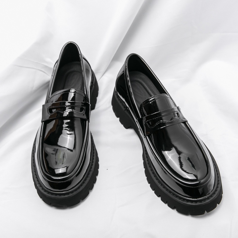 Boxshoes Hombres Mocasines Penny Slip On Lazy Shoes Plataforma Cuero Casual Zapatos 38 44 Shopee Mexico