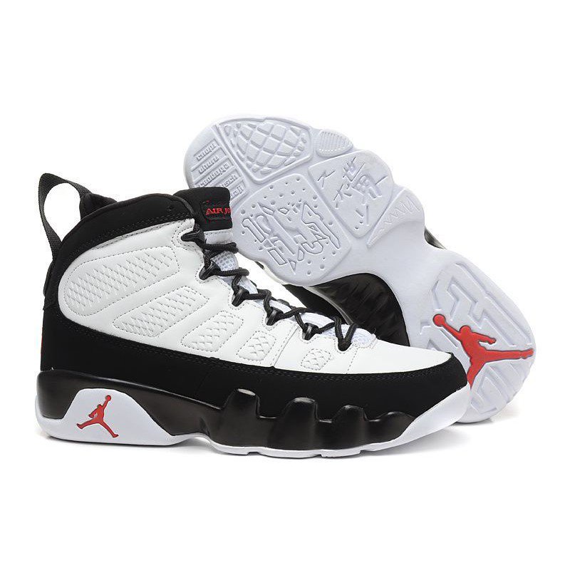 Jordan 9 best sale blanco con negro