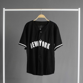 Camiseta de béisbol Black yankees hombre y mujer