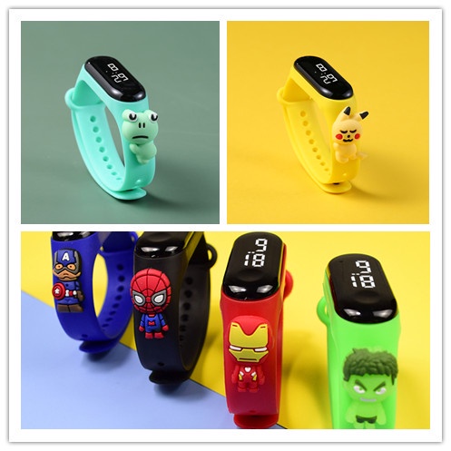 Reloj digital led con diseño para niños