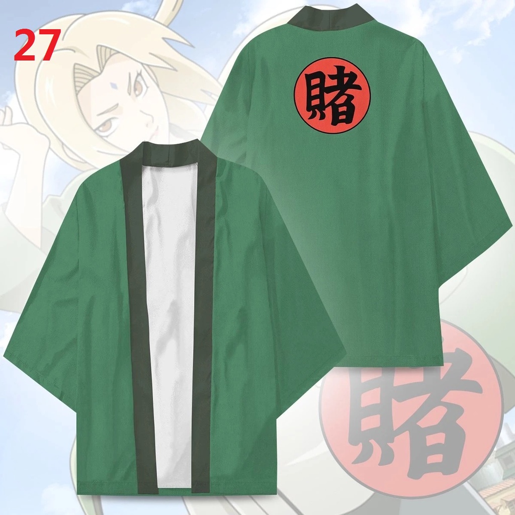 Naruto Kimono Camisa Tsunade Abrigo Haori T-shirt Mujeres/Hombres Casual  Fresco Streetwear Cosplay Ropa | Shopee México