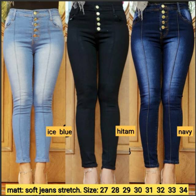 Pantalones de mujer cintura alta nuevos jeans Size 4 