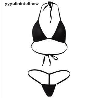 yyyulinintellnew Mujeres Sexy Micro Tanga G string Brasileño Mini Sujetador  Superior Bikini Traje De Baño YTW