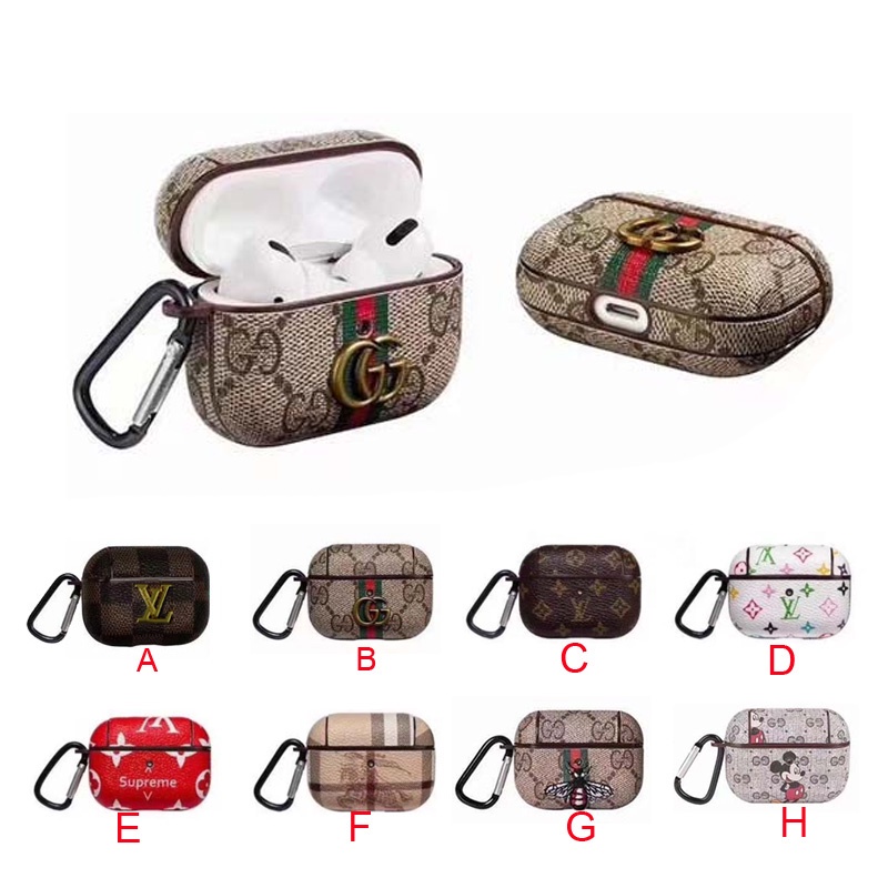 Funda De Cuero Louis Vuitton LV Gran Marca Para Auriculares Adecuado Para  Airpods 2 3a Generación Pareja Pro Bluetooth Bolsa