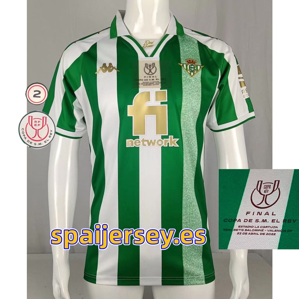 2022 2023 Real Betis Copa del Rey Campe n Camiseta Conmemorativa