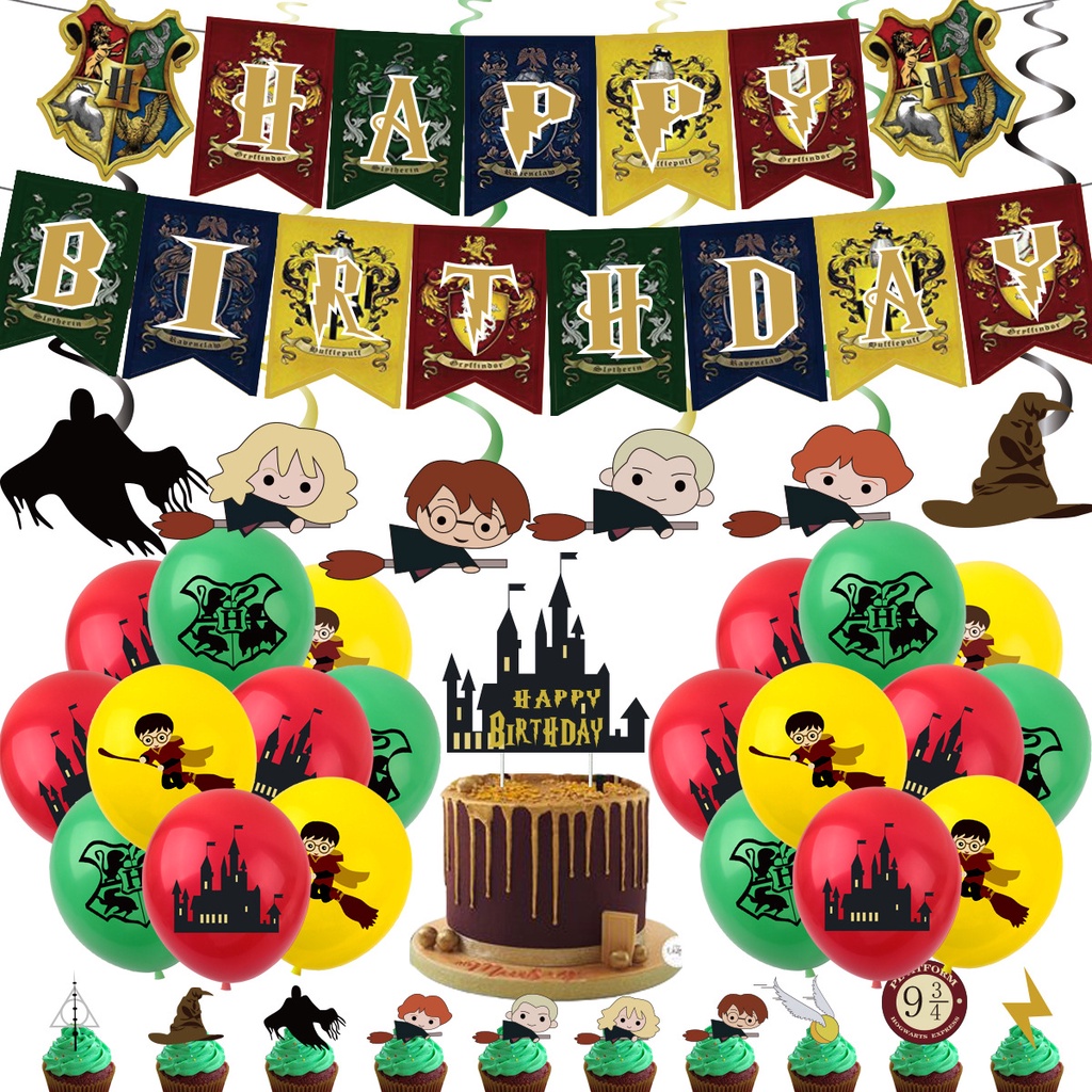 feliz cumpleaños harry potter tema