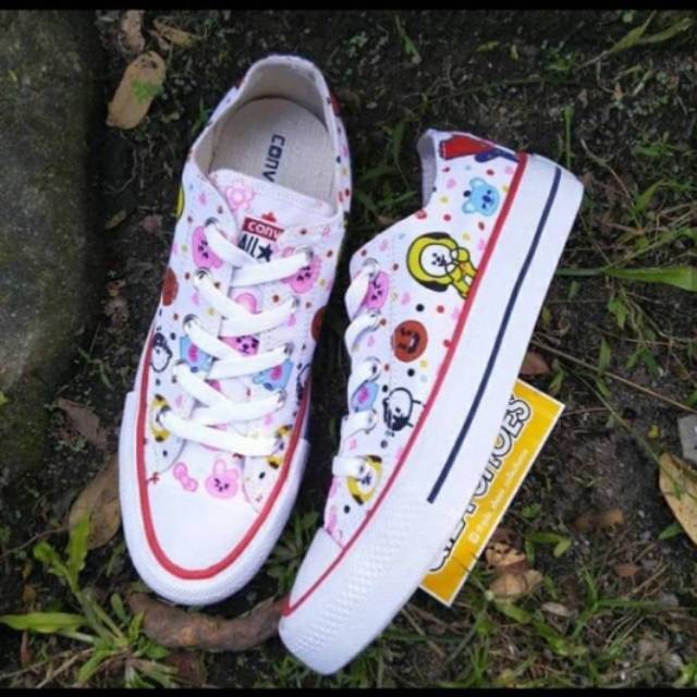 Converse zapatos bajos BT21 impresi n completa no oficial zapatos