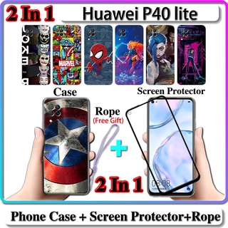 Funda Para Huawei P40 Lite,protección Transparente 2 En 1
