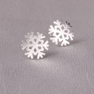 S925 mini aretes de plata de ley con alfileres hipoalergénicos little daisy  elk navidad mujeres / hombres pequeño aro