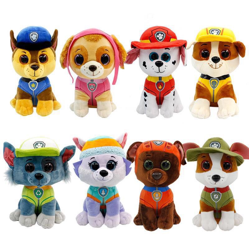 Peluche TY Beanie Boos Patrulla Canina - Tracker 24 cm