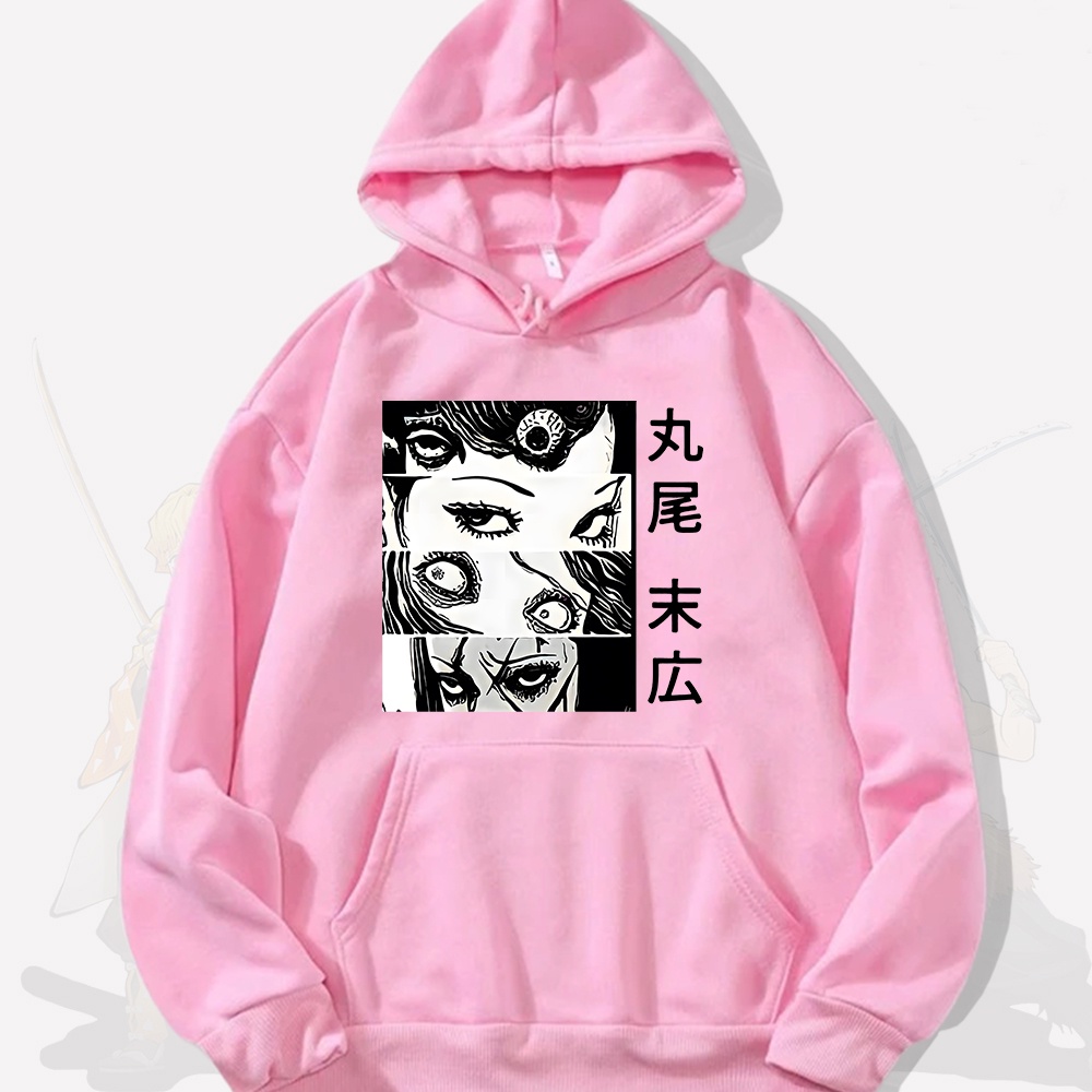 Junji Ito Tomie Sudadera Con Capucha Unisex Horror Japones Manga Impresion Hombres Y Mujeres Larga Grunge Ropa Streetwear Casual UX0U