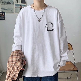 COD] Declaración Coreana De Los Hombres Camisetas Ropa De Manga Larga Suelta Pareja Camiseta De La Moda Superior De Gran Tamaño Para Para Hombre | Shopee México