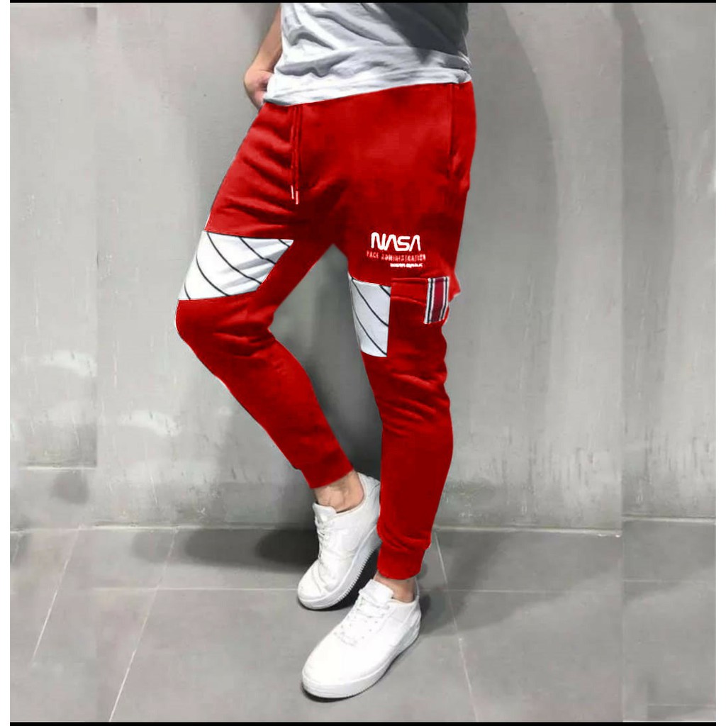 Avanzado Andrew Halliday Delicioso King Nasa Jogger Pants - pantalones de moda para hombre - pantalones largos  para hombre | Shopee México